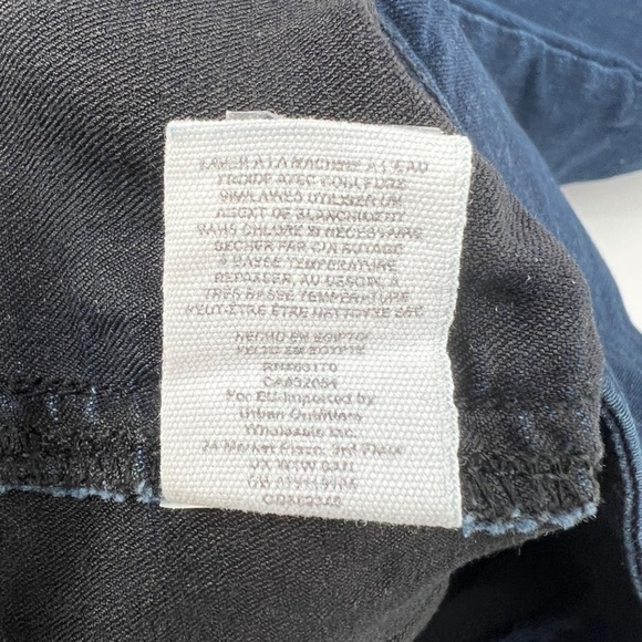 Free People Blue Skinny Pull On Rough Hem Jeans Size 26 - Picture 6 of 6